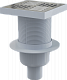 Трап AlcaPlast APV6411 150*150/50 в бок, решетка нерж.сталь, гидрозатвор мокрый