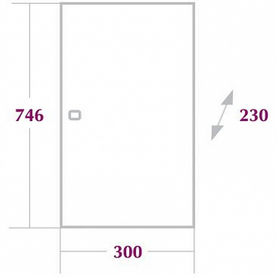 Шкаф Onika Кредо 30 см однодверный 303001
