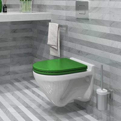 Унитаз подвесной безободковый Sanita Luxe Attika Color Green ATCSLWH0113