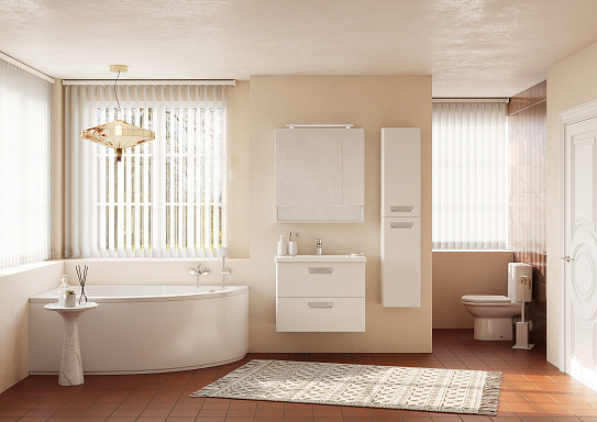 Тумба с раковиной Roca The Gap 80 ZRU9302732, белая матовая