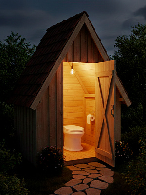 Дачный унитаз Уклад с сиденьем Оскольская керамика, 46901100002