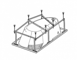 Монтажный комплект для ванны Santek Эдера 170x110 1WH112426