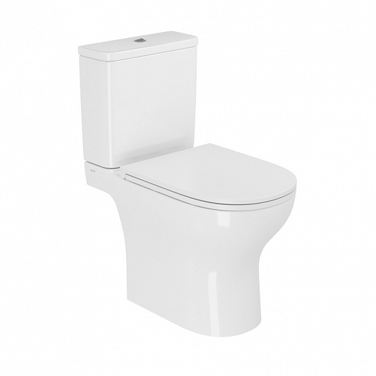 Унитаз безободковый напольный Vitra Vortex M50 тонкая крышка-сиденье с микролифтом 9889B003-7200