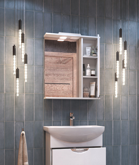 Шкаф навесной с зеркалом Vigo Callao 600 (правый) z.CAL.60.R.El