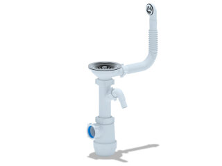 Сифон для мойки АНИ пласт Грот 3 1/2