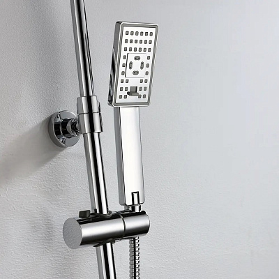 Душевой комплект со смесителем для ванны, 80/115 x 55,1 см WasserKRAFT A17701 (Ливневый дождь)