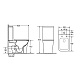 Унитаз-компакт напольный Cerutti Marmolada 62x36.5x82