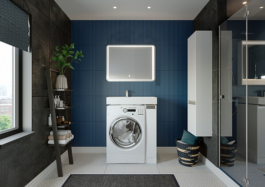 Узкий выдвижной ящик 18х88 Акватон Лондри 20 1A236101LH010 под стиральную машину