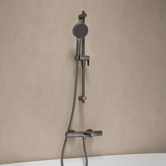 Лейка для душа, графит матовый, Iddis Aiger, AIG4FG0i18