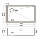 Мойка кухонная Artekey OMOIKIRI TAKI 74-U/IF-L SIDE 4997471 нержавеющая сталь