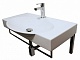 Раковина на кронштейнах Sanita Luxe Infinity76 INF76SLWB01BR