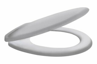 Сиденье для унитаза BERGES полипропилен Real PA, крепление регулируемое, металл 020301