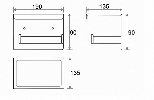 Держатель для туалетной бумаги Boheme New Venturo 10311-Cr