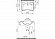 Раковина Vitra Arkitekt 60 белый 6147B003-0001