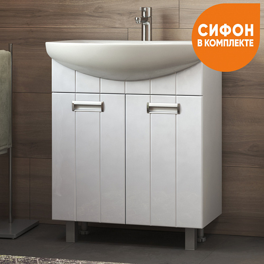 Тумба под раковину 60см Vigo Diana 600-2-0 (под умывальник Балтика) tn.DIA.BAL.60.2D