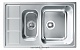 Мойка кухонная двойная Longran Lotus LTP780.500.15, 78x50x20, двойная