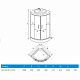 Душевая кабина 100х100 четверть круга Erlit ER3510P-C2-RUS