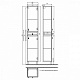 Пенал IDDIS Carlow 36 белый/дерево CAR3600i97
