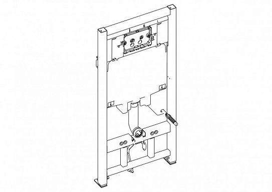 Инсталляция BelBagno 80 для подвесного унитаза, 1150х500х80 мм, со смывным бачком скрытого монтажа
