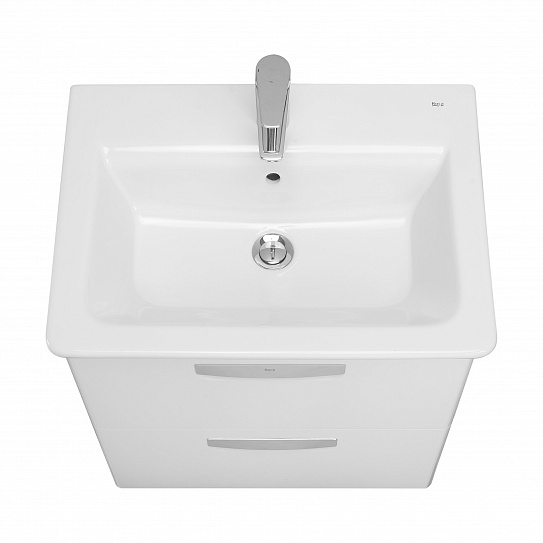 Тумба с раковиной Roca The Gap 60 ZRU9302734, белая матовая