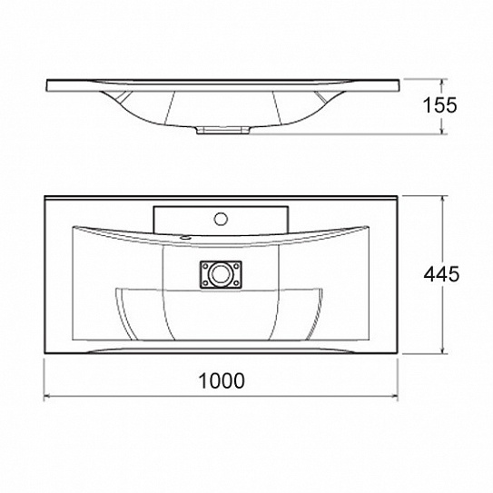 Раковина Florentina Прима 1000 белая