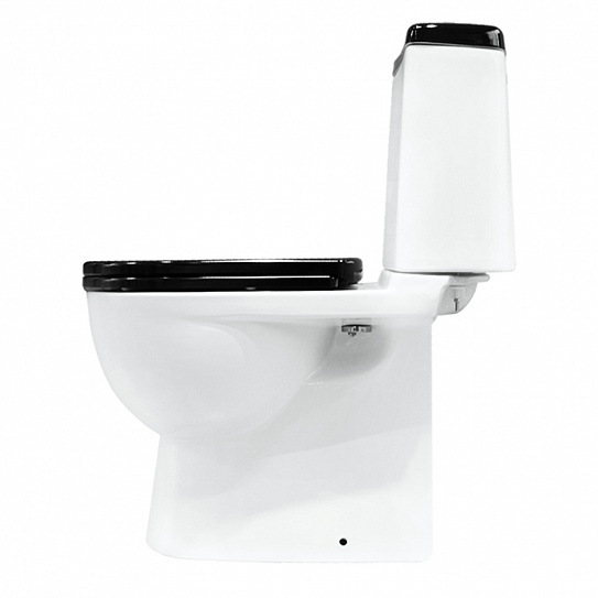 Унитаз-компакт Sanita Luxe Best Color Black (сиденье дюропласт, микролифт) BSTSLCC06100522