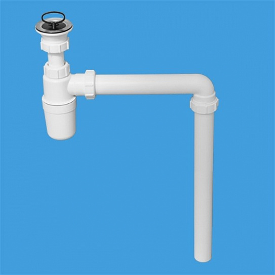 Сифон для раковины 1 1/2 (32-40 универсальный) McALPINE MRSK8 с угловым коленом