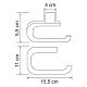 Держатель для туалетной бумаги WasserKRAFT Kammel K-8396WHITE