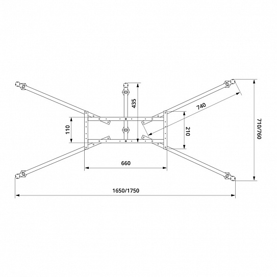 Каркас для ванн 170x75/180x80 Vitra 59999991002