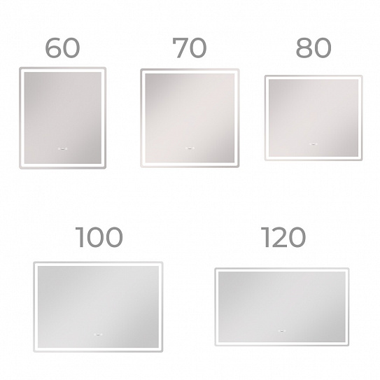 Зеркало в ванную 70х70 VIGO Geometry Step 700