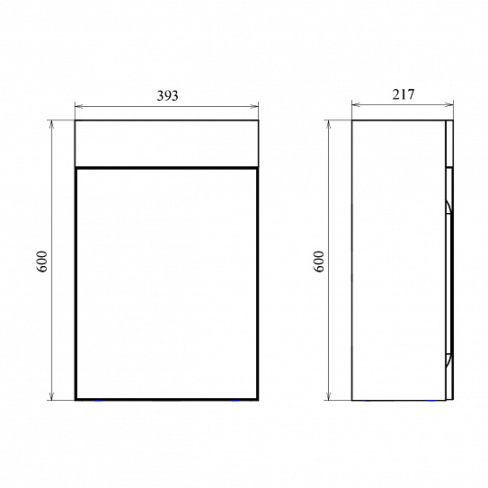 Тумба подвесная универсальная MIRSANT Soho Quadro 40 УТ000103291 (раковина Miranda-40)