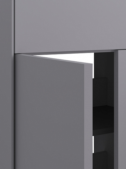 Тумба под раковину ФОРЕСТ ПРО 75 туманный серый (раковина 161073 в комплект не входит) AQUATON 1A297101FR4D0