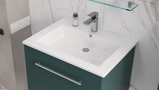 Раковина мебельная Оскар-650 с отверстием под смеситель Velvex