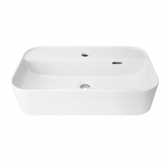 Раковина накладная 60 Sanita Luxe Infinity Shelf INF60SLWB01SH (с отверстием под смеситель)