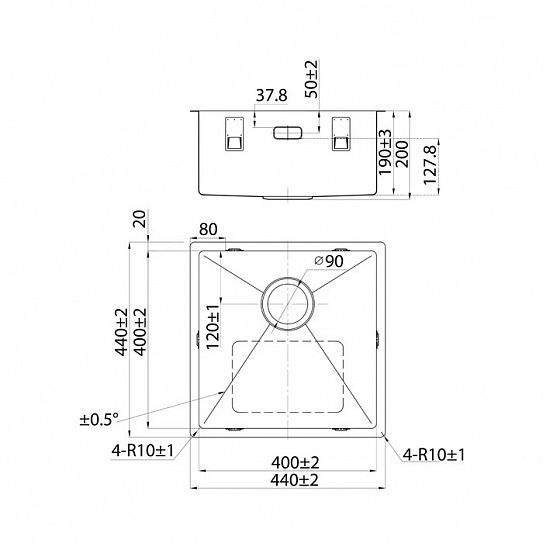 Мойка Iddis Edifice EDI44G0i77