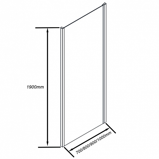 Боковая панель GoodDoor Cube SP-100-C-CH 100 хром КУ00010