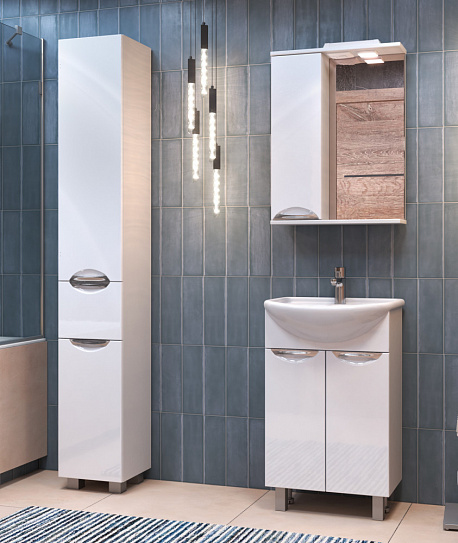 Шкаф навесной с зеркалом Vigo Callao 2-500 левый со спотом z.CAL.50.L.El