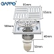 Душевой трап Gappo G81051 100*100