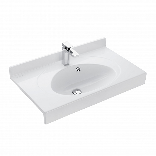 Раковина Акватон Отель 3/80 белая с навесами 1A70063NOT010