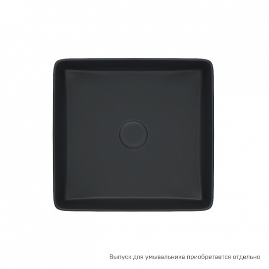 Раковина накладная 36 черная  Iddis Slide SLIBM01i27 квадратная