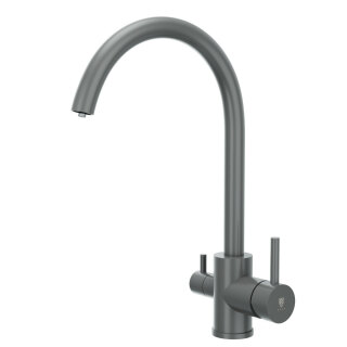 Смеситель для кухонной мойки с фильтром RUSH SUS9035-37Grey графит