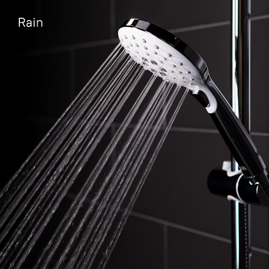 Комплект: Душевой гарнитур с верхней лейкой Iddis Ray RAYSW3Fi76 + Смеситель для умывальника Iddis Ray RAYSB00i01