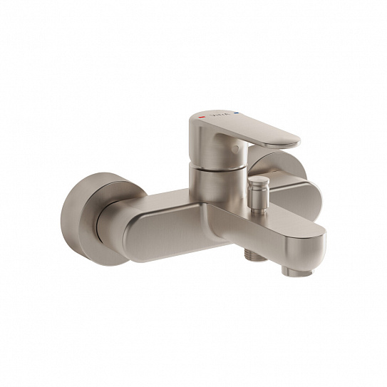 Смеситель для ванны/душа, брашированный никель Vitra Root Round A4272534EXP