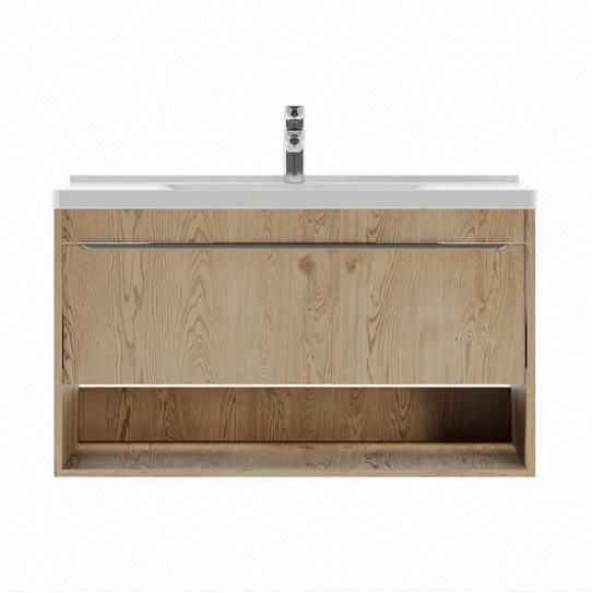 Тумба под раковину Aquaton Хоуп 100 1 створка Орех 1A287401HP6C0 (под ум-к Миранда 100)