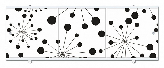 Панель фронтальная для ванны МетаКам ПРЕМИУМ А серый узор 168