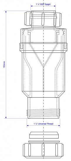 Сифон McAlpine MRNRV32 1 1/4