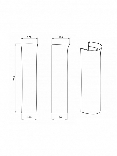 Пьедестал для раковины Santek Анимо 1WH110587