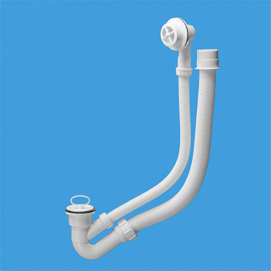 Сифон для ванны с коленом McALPINE MRB4 (обвязка)