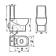 Унитаз-компакт Sanita Luxe Infinity mono SL DM INFSLCC01040822