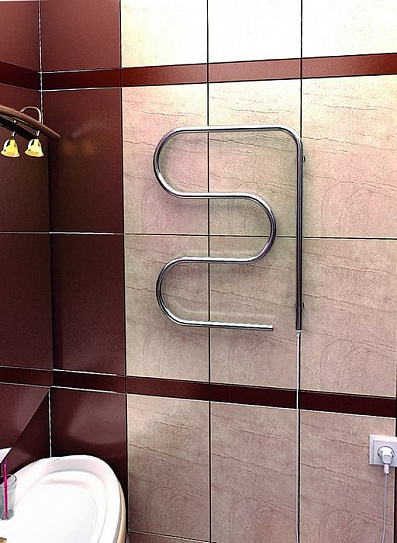 Полотенцесушитель Электрический Тера F-образный 500x720